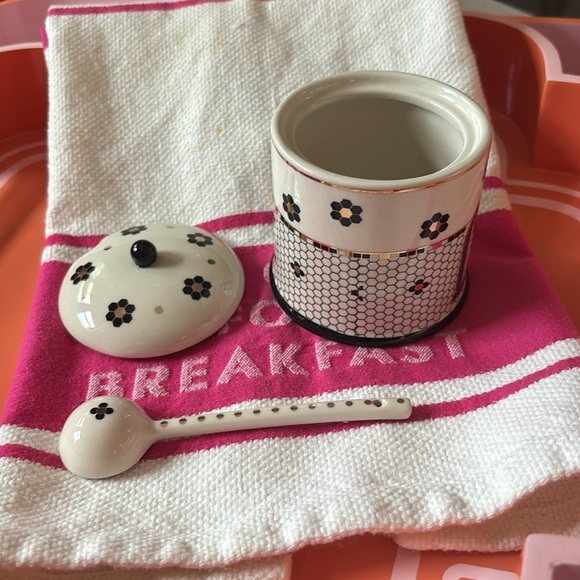 NWT Anthropologie bistro tile sugar pot. New in box, never used. - Picture 3 of 6